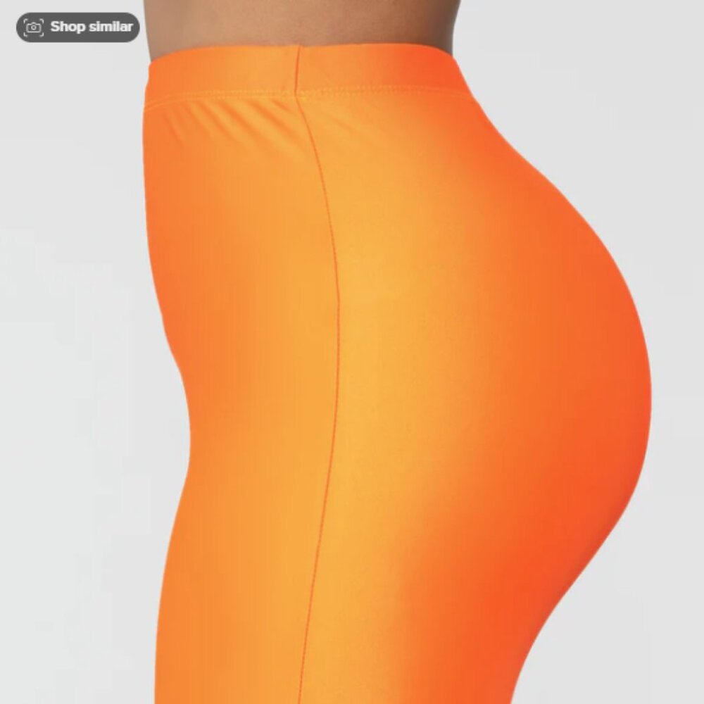 Fashion Nova Orange Biker Shorts